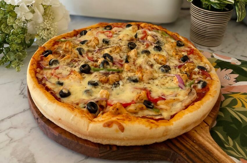 Chicken Fajita Pizza The Ideas Kitchen