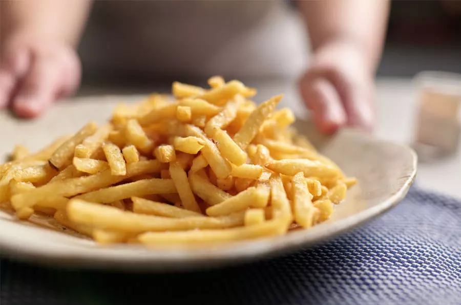 Air Fryer Shoestring Fries - The Live-In Kitchen